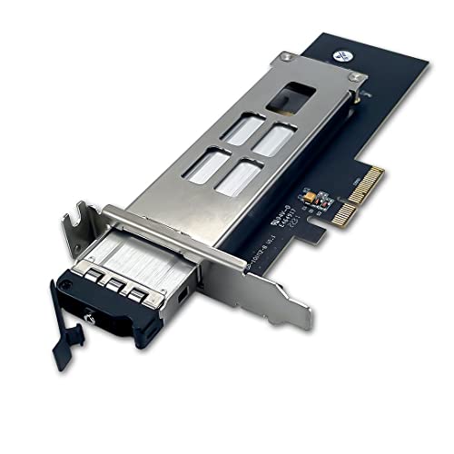 FANTEC NVMePCIe-WL-TR-1, PCIe 3.0/4.0 x4 NVNe SSD interner PC Einbaurahmen Adapterkarte werkzeugloser Einbau von Fantec