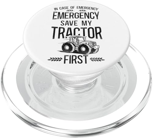 Farmer Traktor Vintage im Notfall Save My PopSockets PopGrip für MagSafe von Farm Agriculture HD0