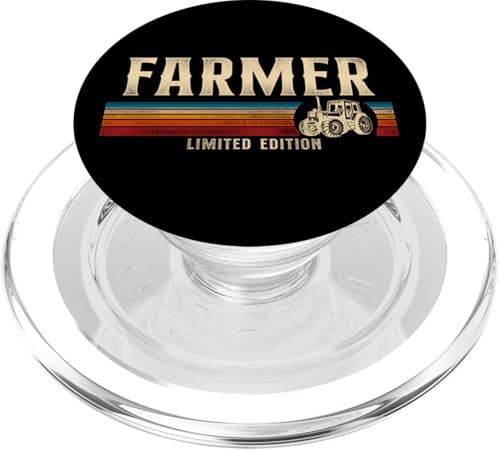 Farming Farmer Retro Traktor Vintage Farmer Limited Edition PopSockets PopGrip für MagSafe von Farm Agriculture HD0