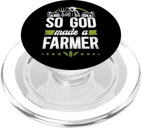 Farming Farmer Vintage Also hat Gott einen Farmer geschaffen PopSockets PopGrip für MagSafe von Farm Agriculture HD0