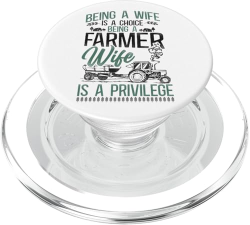 Farming Farmer Wife Traktor Vintage Being A Wife Is A Choice PopSockets PopGrip für MagSafe von Farm Agriculture HD0