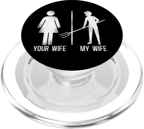 Farming Farmer Wife Vintage Deine Frau Meine Frau PopSockets PopGrip für MagSafe von Farm Agriculture HD0