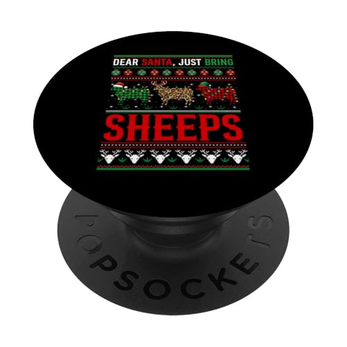 Just Bring Sheeps Xmas Three Leopard Santa Elf Sheeps Farmer PopSockets mit austauschbarem PopGrip von Farmer Christmas Costume