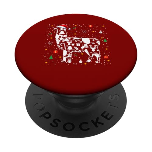 Weihnachtssymbole Santa Lama niedliche Form passende Kinder PopSockets Klebender PopGrip von Farmer Christmas Costume