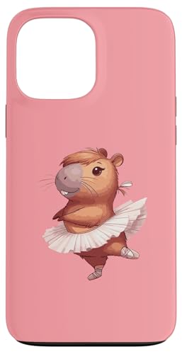 Hülle für iPhone 13 Pro Max Capybara Niedliche Balletttänzerin Tierliebhaber Frauen Mädchen Kinder von Fashion Book