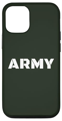 Hülle für iPhone 12/12 Pro Army – Taktischer militärischer fetter Text für Verteidigungsbegeisterte von Fashion World