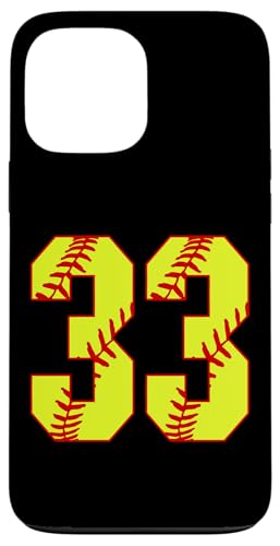 Softball #33 Fast Pitch Love Softball Mama Lieblingsspieler Hülle für iPhone 13 Pro Max von Fast Pitch Softball Jersey Number Fan Favorites