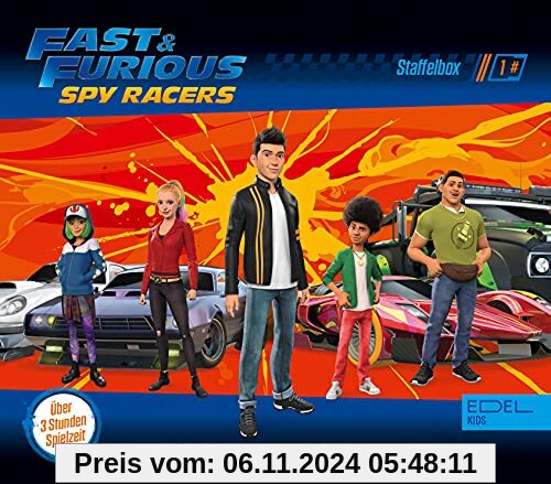 Fast and Furious - Spy Racers: Alle Original-Hörspiele zur 1. Staffel (Folge 1 - 8) - [Hörspiel-Staffelbox mit 3 CDs] von Fast and Furious