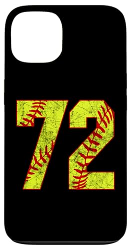 Hülle für iPhone 13 Softball #72 Fastpitch Softball Mama Nummer 72, Spielerin von Fastpitch Softball Jersey Number Fan Favorites