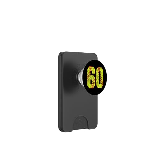 Softball #60 Fastpitch Softball Mom Nummer 60 Spieler PopSockets PopWallet für MagSafe von Fastpitch Softball Jersey Number Fan Favorites