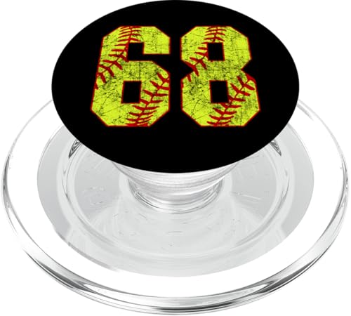 Softball #68 Fastpitch Softball Mama Nummer 68, Spielerin PopSockets PopGrip für MagSafe von Fastpitch Softball Jersey Number Fan Favorites