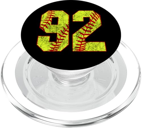 Softball #92 Fastpitch Softball Mama Nummer 92 Spieler PopSockets PopGrip für MagSafe von Fastpitch Softball Jersey Number Fan Favorites