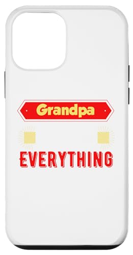 Hülle für iPhone 12 mini Opa Knows Everything Lustige Zitate Vintage Vatertag von Fathers Day Grandfather Knows Everything Gifts