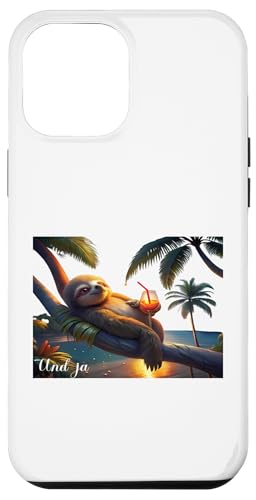 Hülle für iPhone 12 Pro Max Faultier Bin da kann losgehen und ja es eskaliert eh Kostüm von Faultier Partykostüm für Mädelsabend Partyshirt