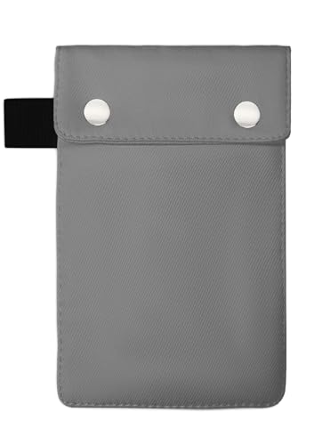 Faraday Tasche für Schlüsselanhänger, Faraday Käfigschutz, Auto RFID-Signalblockierung Schlüsselanhänger Protector kouzi fu (Grau) von Fauvip