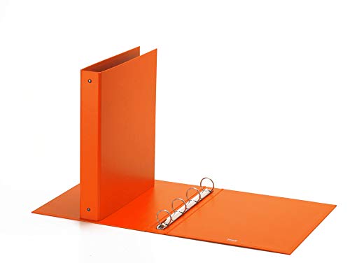 Favorit Box mit 10 Ordnern, Europa, 22 x 30 cm, 4 runde Ringe, 30 mm, Orange von Favorit