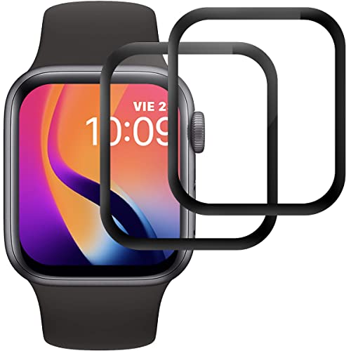 FayTun Panzerfolie Schutzfolie für Apple Watch Series 6/5/4/SE 44mm, Displayschutzfolie für Apple Watch Series 6/5/4/SE 44mm, 3D Vollständigen Abdeckung Glasfolie, Anti-Kratzen, 9H Härte - [2 Stück] von FayTun