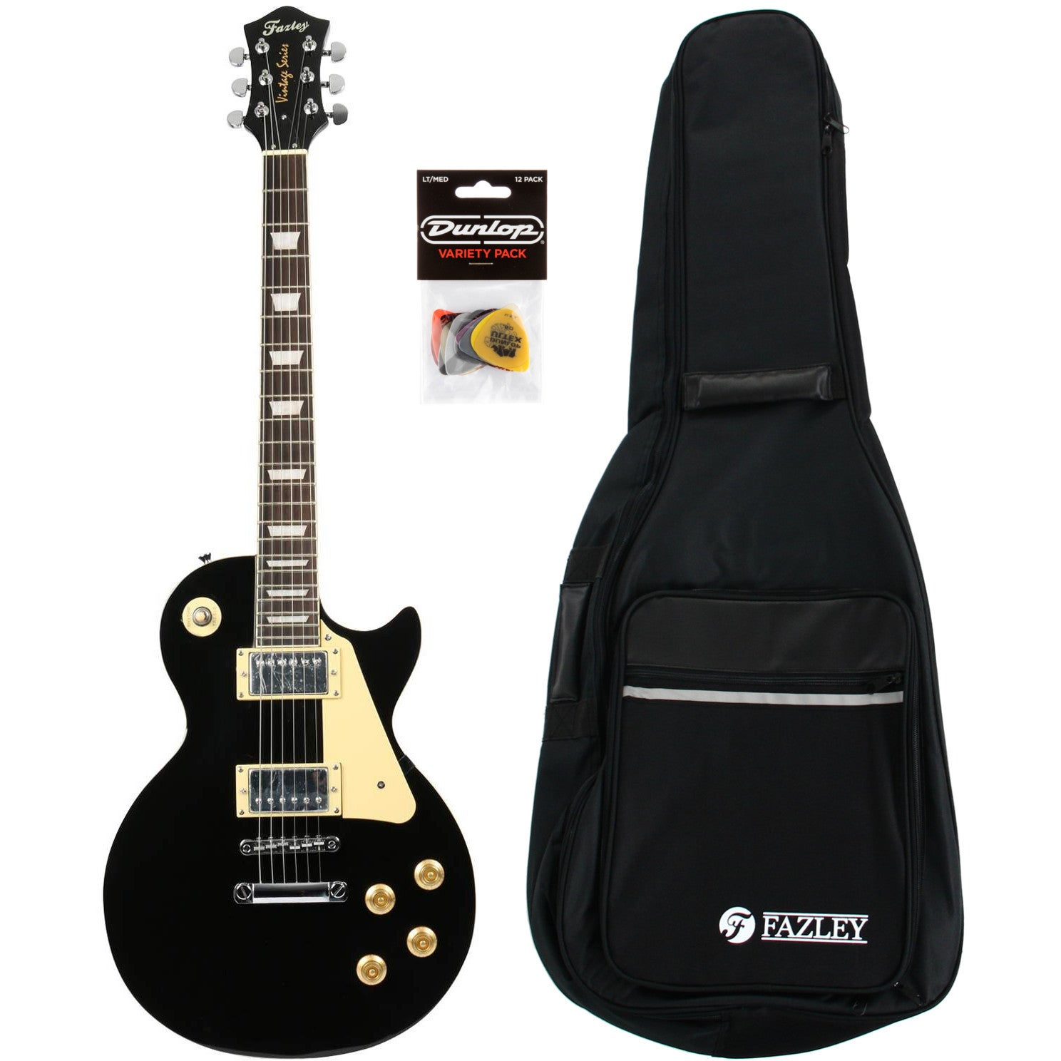 Fazley FLP318BK electric guitar starter set, black von Fazley