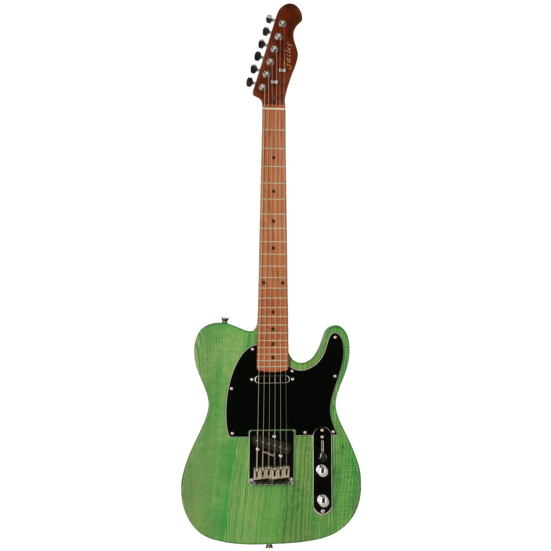 Fazley Outlaw Series Coyote Plus SS Green Electric Guitar with Gig Bag von Fazley