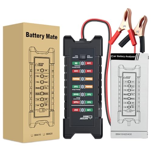 Car Battery Tester, Auto Battery Analyzer, 12V 24V Battery Tester, Charging And Cranking Analyzer, Motorcycle Battery Tester, Truck Battery Analyzer, Boat Battery Tester, RV Battery Analyzer von Fbinys