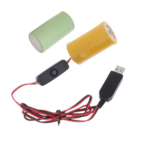 Fcnjsao USB Zu 1 5 V-6 V 1A LR20 D Batterie Eliminatoren Mit Schaltern Batterie Stromkabel Für Spielzeug/Tischlampen/Taschenlampe von Fcnjsao