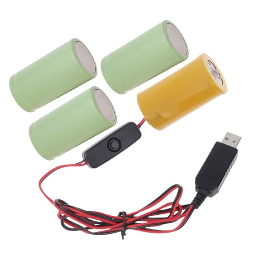 Fcnjsao USB Zu 1 5 V-6 V 1A LR20 D Batterie Eliminatoren Mit Schaltern Batterie Stromkabel Für Spielzeug/Tischlampen/Taschenlampe von Fcnjsao