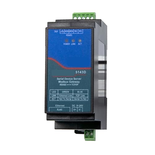 Fcuajdkq Din-Rail ZLAN5143D Serieller Geräteserver Modbus Gateway RS485 Von zu IP DC9-24V Unterstützt Vollduplex von Fcuajdkq