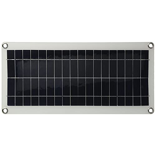 Solarpanel Flexibles USB-Ladegerät Dual-USB-Lichtsteuerung Batterie Dual-USB Plus Dc5521 20W Polykristalline Solarmodule von Fdit