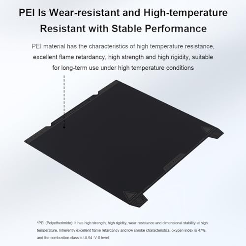 K1 MAX Smooth Pei Build Plate Kit Flexible Federgebäudeplattform Magnetische Aufkleber Top Performance Easy Entfernung ideal für 3D -Druckbegeisterte von Febuliy