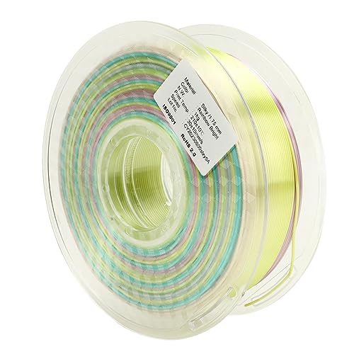 PLA 3D -Drucker -Filament -Farbgradienten Regenbogen mehrfarbiger seidiger glänzender 1,75 mm von Febuliy