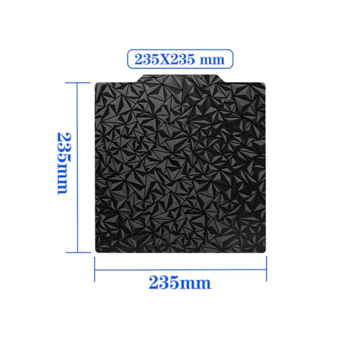 TWOTREES 3D -Drucker erhitztes Bett Upgrade Peo+PEI Doppelseite Federstahlblech mit Magnetbasis 310x310mm Build Platte kompatibel mit Artillerie SWX2 CR10 CR10S Tevo Tornado (235x235mm) von Febuliy