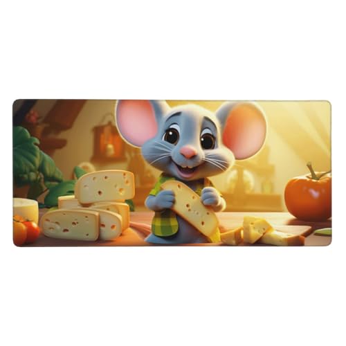 Schreibtischunterlage Karikatur Mauspad XXL 1500 x 800 x 3mm Groß Mauspad Maus Gaming Mousepad, Desk Mat, Mouse Pad mit Anti-Rutsch-Gummiboden,Gaming Zubehör Zimmer Deko Aesthetic,Geschenke für Männer von Feeaxeae