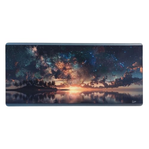 Schreibtischunterlage Traum Mauspad XXL 600 x 400 x 3mm Groß Mauspad Landschaft Gaming Mousepad,Desk Mat,Mouse Pad mit Anti-Rutsch-Gummiboden,Gaming Zubehör Zimmer Deko Aesthetic,Geschenke für Männer von Feeaxeae