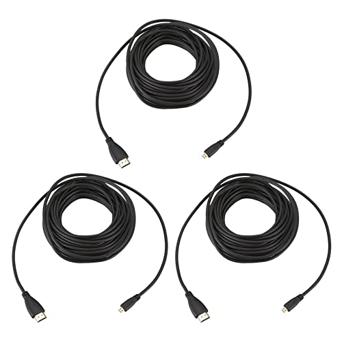 Fegtrtyoa 3X -Stecker Auf Micro-Stecker Hd-Videokonvertierungsleitung 10M von Fegtrtyoa