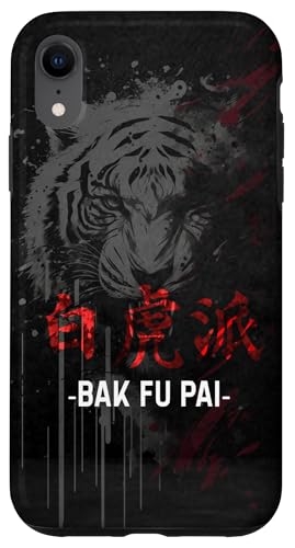 Hülle für iPhone XR White Tiger Kung Fu Bak Fu Pai von Fei Long Design Hub