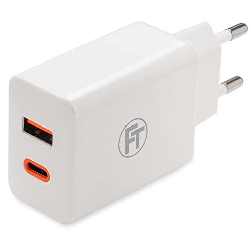 FeinTech NLG00833 30W USB C Ladegerät PD Netzteil Schnellladen USB A & USB C Power Delivery PPS Schnellladegerät kompatibel mit iPhone 13 Google Pixel 6 Samsung Galaxy S22 von FeinTech