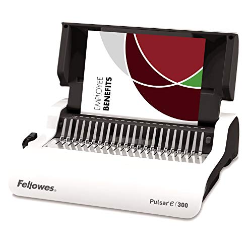 Fellowes 5620701 Kleinbüro Plastikbindegerät Pulsar-E 300 weiß/Silber, elektrisch von Fellowes