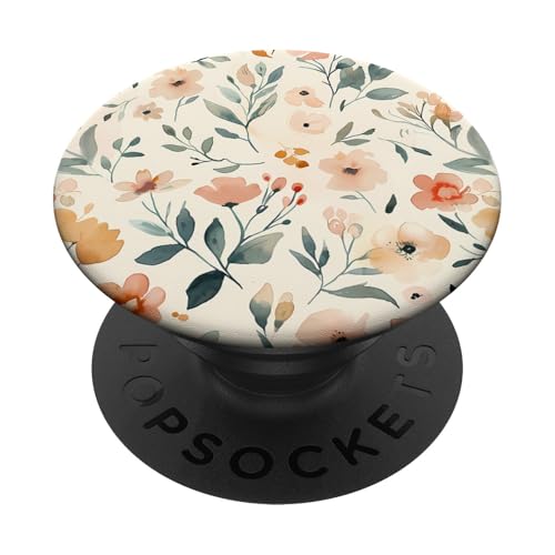 Wildblumenmuster PopSockets Klebender PopGrip von Feminine Wildflowers and Flower Pattern Designs