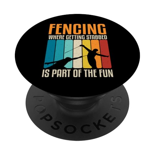 Fechten Design Fechten Schwertzaun Damen Herren PopSockets Klebender PopGrip von Fencing Gear for Fencer Men Women Kids