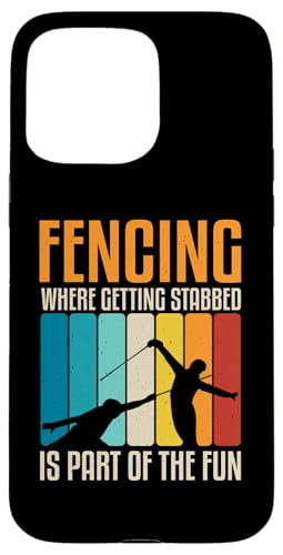 Hülle für iPhone 15 Pro Max Fechten Design Fechten Schwertzaun Damen Herren von Fencing Gear for Fencer Men Women Kids