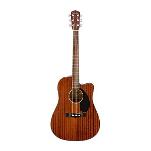 Fender CD-60SCE Dreadnought Elektroakustikgitarre, Mahagoni, Inklusive kostenloser virtueller Kurse auf Fender Play von Fender