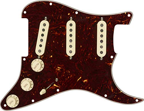 Fender Pre-Wired Strat Pickguard Tex-Mex (vorverdrahtet), SSS, Tortoise Shell von Fender