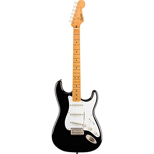 Squier by Fender Classic Vibe '50s Stratocaster, E-Gitarre, Ahorngriffbrett, Schwarz von Fender