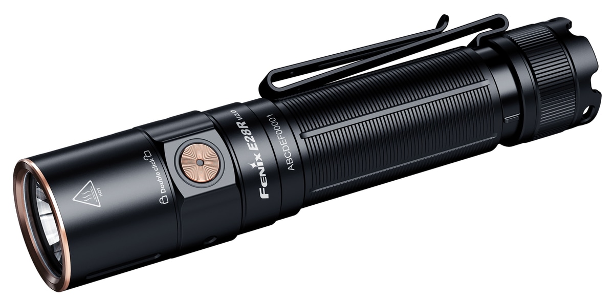 FENIX LED-Taschenlampe E28R V2.0, Akkubetrieb, USB, schwarz von Fenix