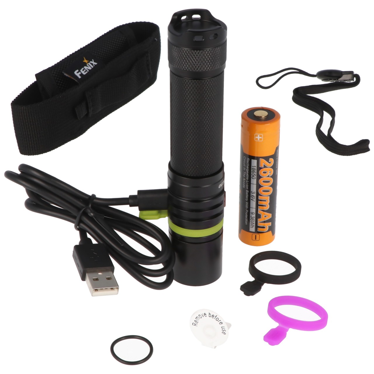 Fenix UC30 Version 2021 Cree XP-L HI V3 LED Taschenlampe inklusive Akku, mit USB Ladefunktion von Fenix