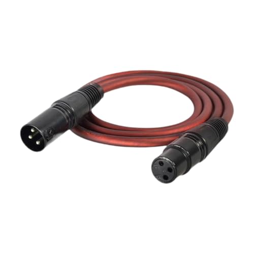 Fenteer XLR-Stecker auf Buchse, Mikrofonkabel, Mikrofon-Audiokabel, Mischer, symmetrisches XLR-Mikrofonkabel, 3-polige Mikrofonleitung für KTV-Studio-Setups, 1.5 Mio von Fenteer