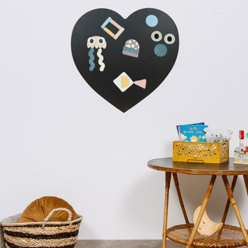 FERFLEX - Magnettafel für Kinder Herz - Wanddekoration mit wiederpositionierbarem magnetischem Klebeband - wird mit einem Set geometrischer Formen verkauft - 60x60 cm FERFLEX - Magnettafel für Kinder Herz - Wanddekoration mit wiederpositionierbarem magnetischem Klebeband - wird mit einem Set geometrischer Formen verkauft - 60x60 cm von Ferflex