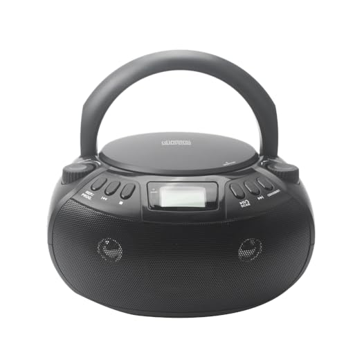 Feriany CD-Player, Multifunktional, Tragbar, Bluetooth, CD-Player, Radio, Lautsprecher, Stereo-Audioeingang, USB-Player, EU-Stecker von Feriany