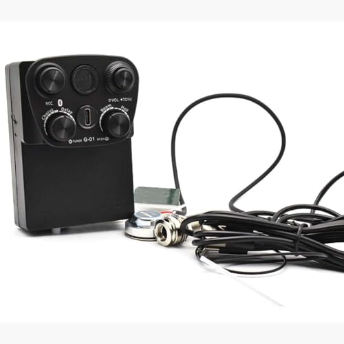 Feriany Guitar Resonance Pickup Technology Digitaler Gitarrenvorverstärker mit Reverb, Chorus, Delay und Mikrofon-Gitarrenvorverstärker von Feriany