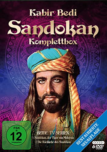 Sandokan - Komplettbox Neuauflage: Restored Version (Der Tiger von Malaysia & Die Rückkehr des Sandokan) (Fernsehjuwelen) [6 DVDs] von Fernsehjuwelen